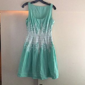 Mint green dress